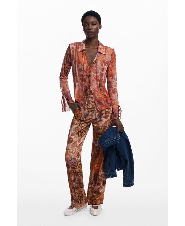 デジグアル レディース トップス シャツ シフォン Tシャツ Desigual 