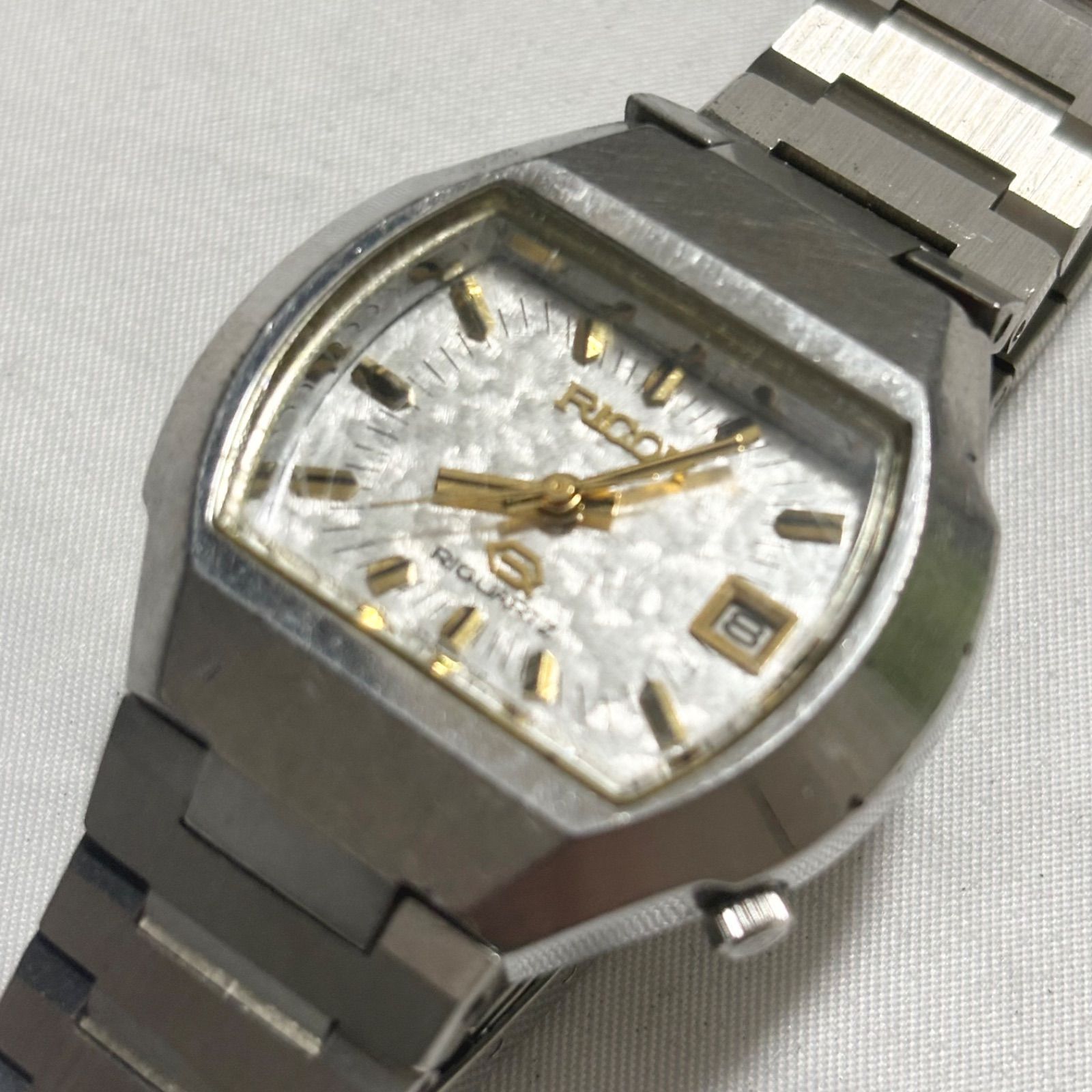 送料無料】RICOH/リコー/クォーツ腕時計/571004/シルバー/RIQUARTZ 