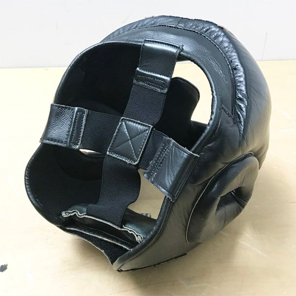 格闘技用ボディーメーカー ヘッドギア&ミット三点 中古品 ヘッドガード