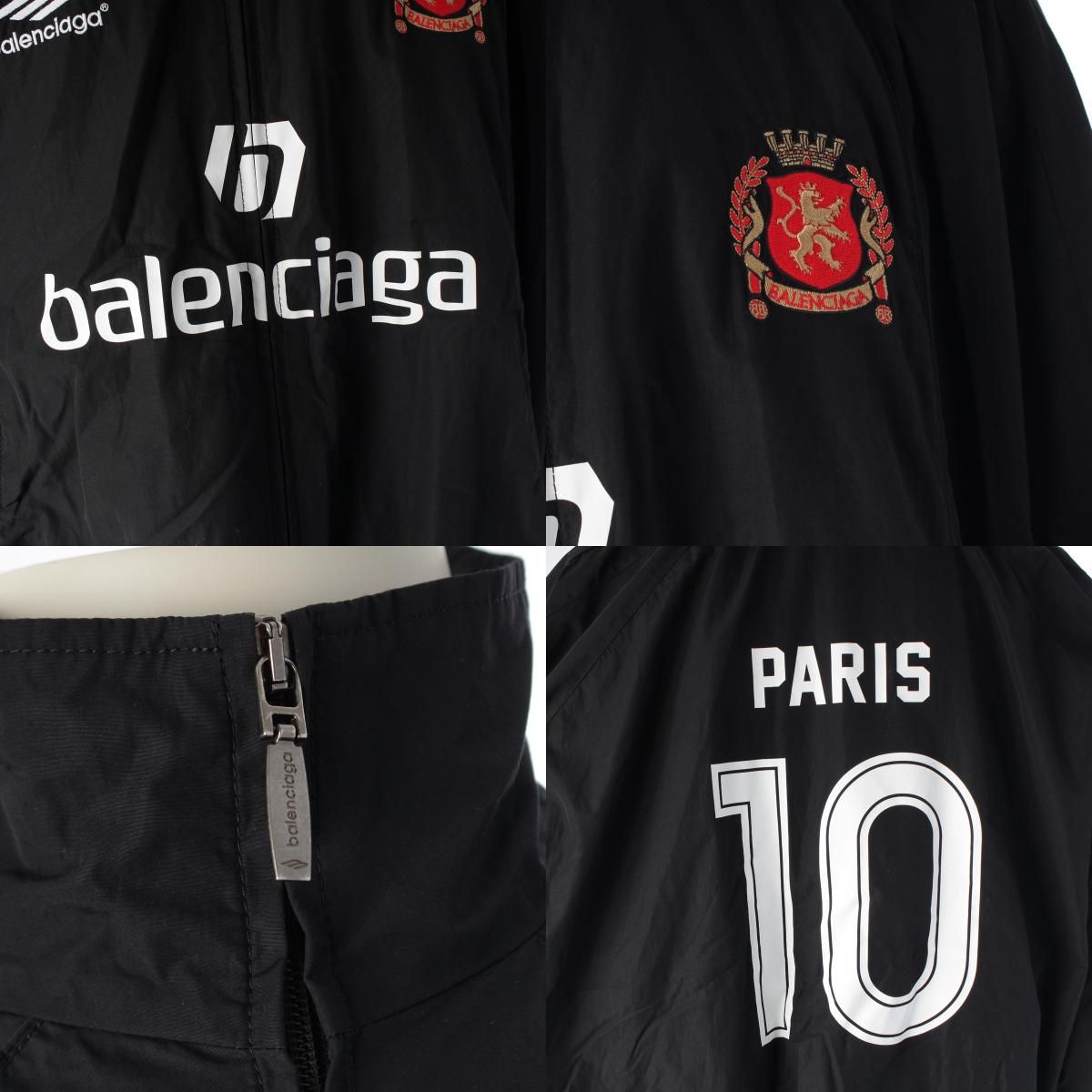 バレンシアガ 24年 コットン PARIS SOCCER TRACKSUIT ナイロン 