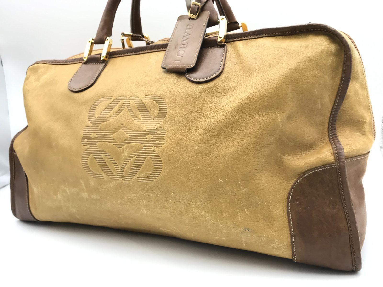 LOEWE ロエベ ボストンバッグ アナグラム アマソナ50 レザー 4930