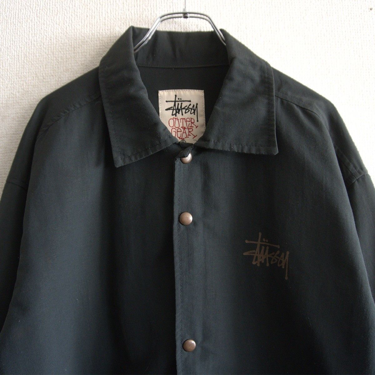 90s/USA製】OLD STUSSY【ナイロン コーチ ジャケット】 L オールド 