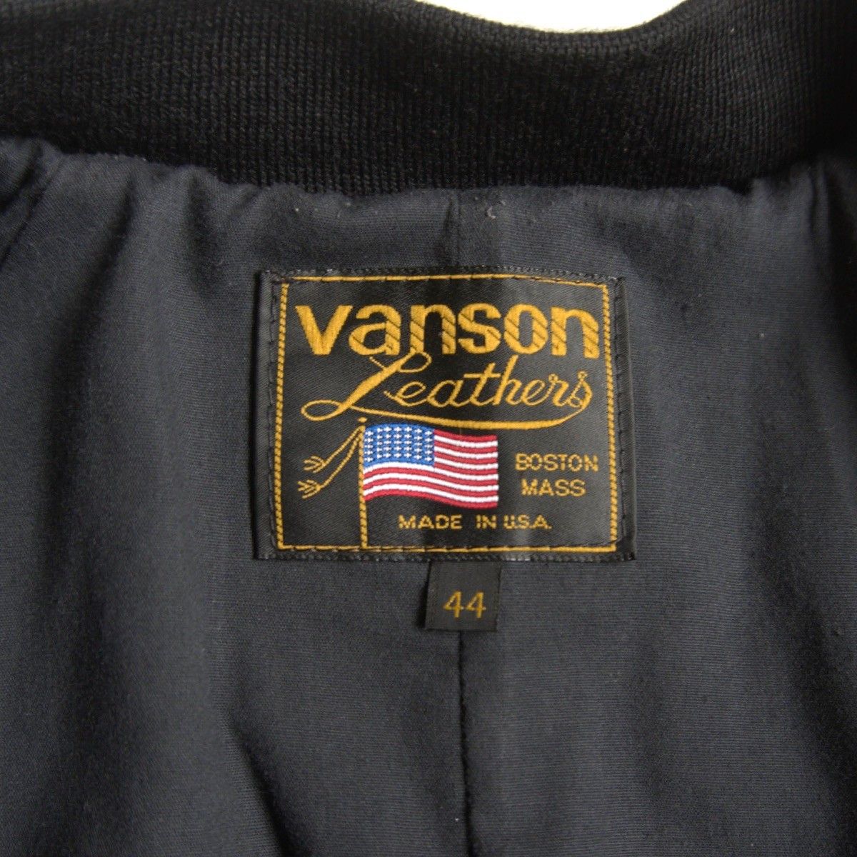 美品/ビッグサイズ】 VANSON 【TJV オールレザー スタジャン】44