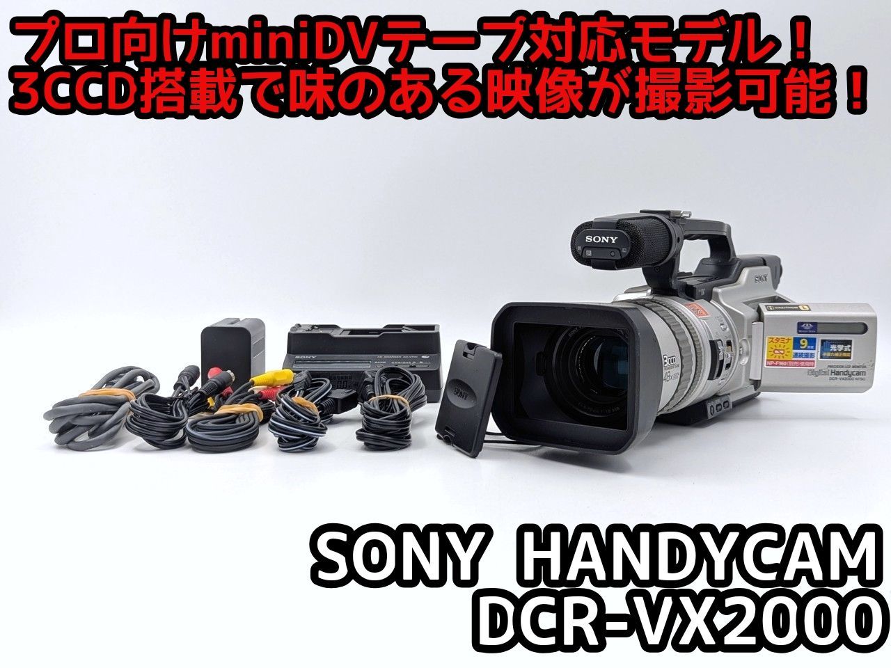 SONY ソニー miniDV テープ ビデオカメラ DCR-VX2000 【公式通販】