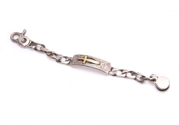 ジャンポールゴルチエJean Paul GAULTIER 925クロスチェーンブレスレットウォッチ シルバー