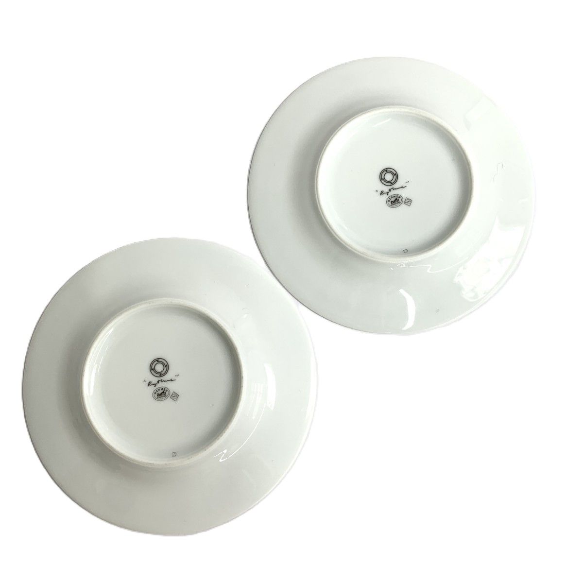 HERMES エルメス プレート/リズム 17㎝/2枚 ホワイト / 240001132970