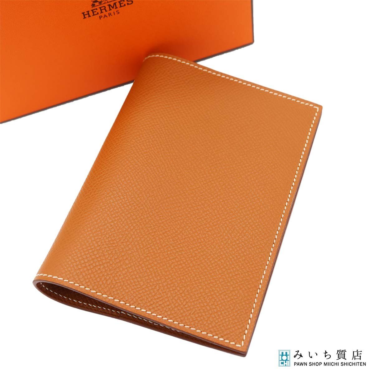 HERMES エルメス 手帳カバー アジェンダ GM □M刻印 ブラウン 箱有