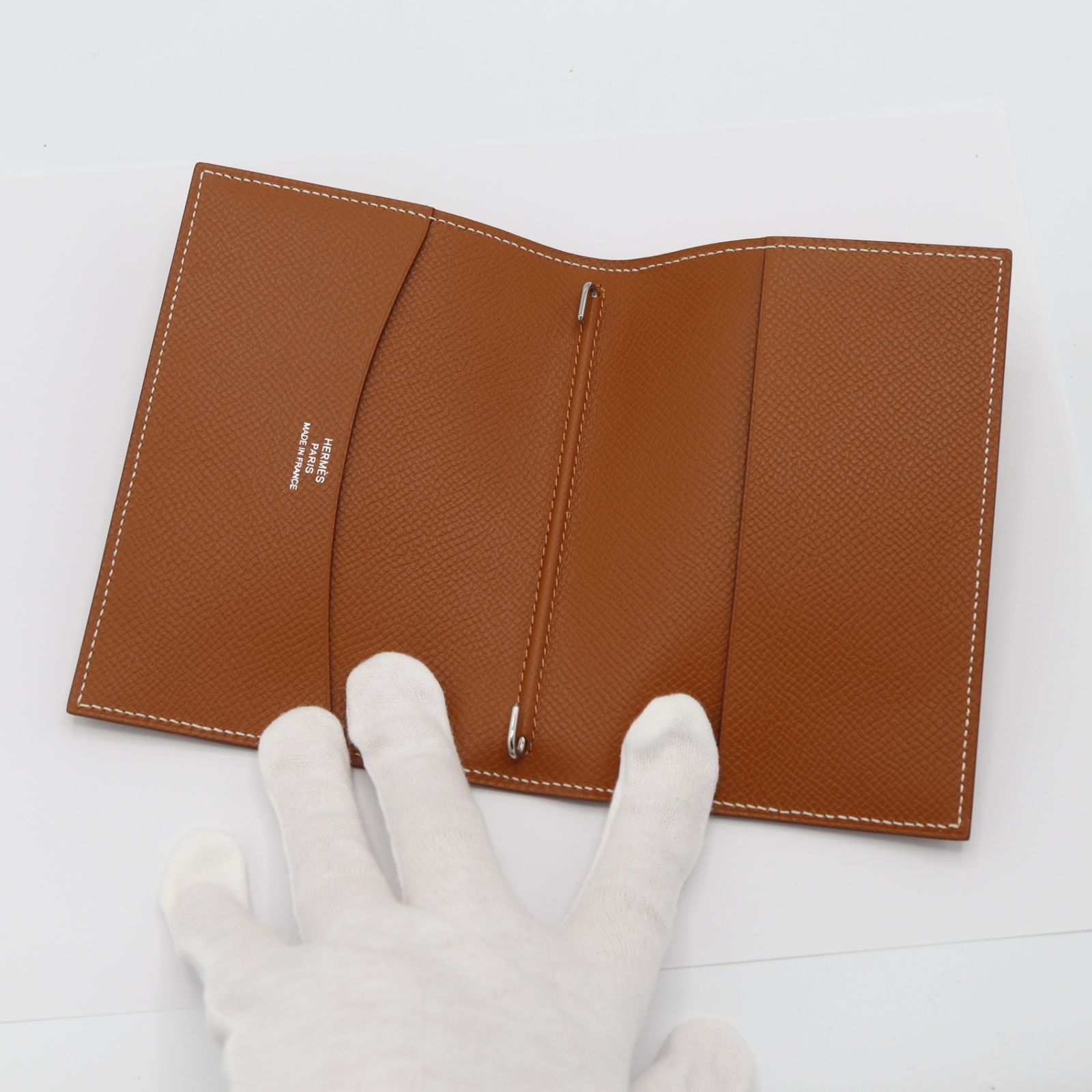 エルメス アジェンダ GM 手帳カバー エルメスゴールド系 銀製繰出 