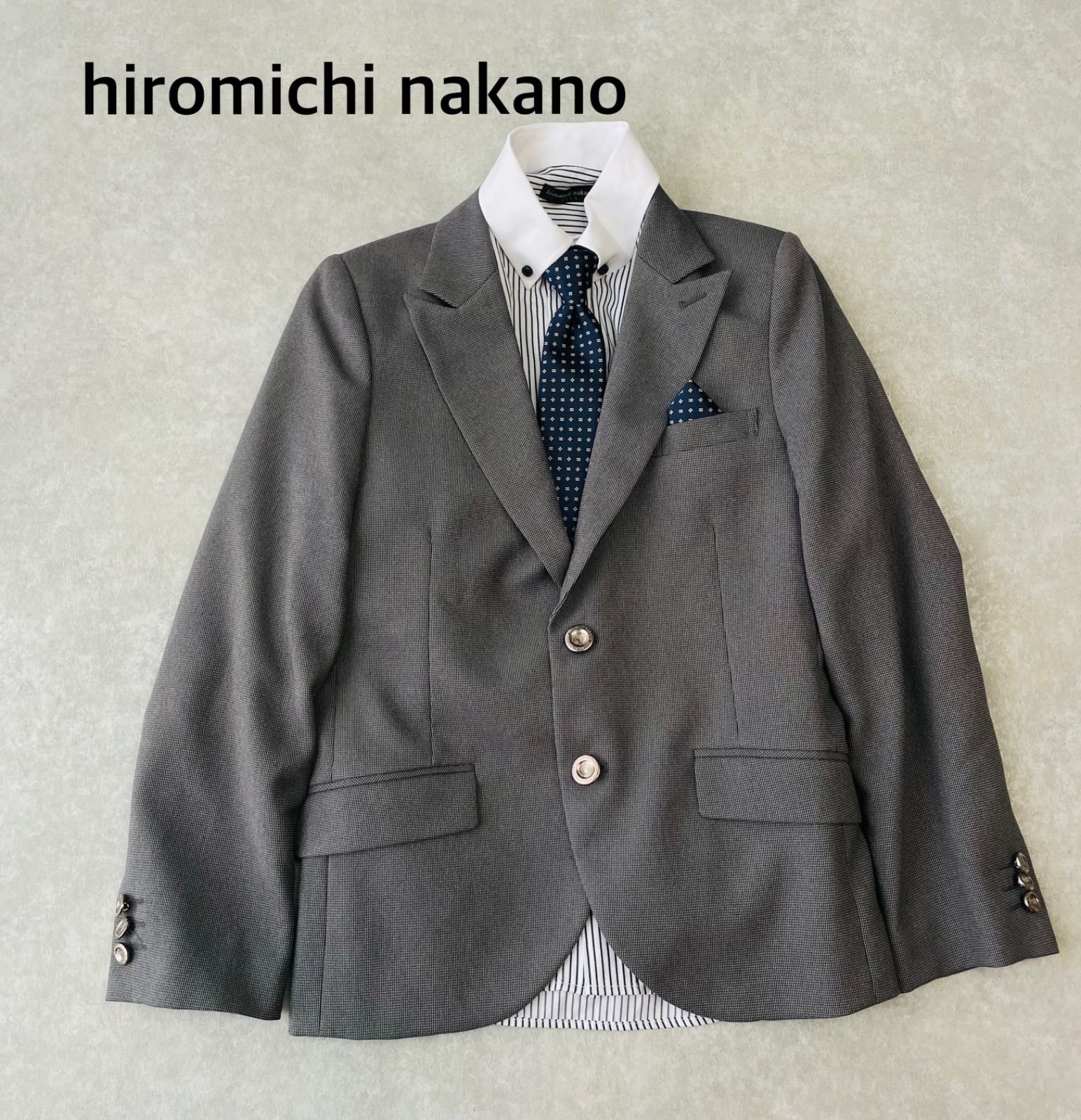 ヒロミチナカノスーツ フォーマル 150 シャツ ネクタイ ポケット