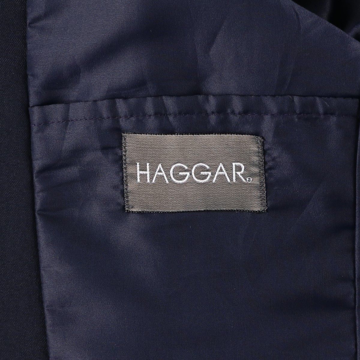 古着 ハガー HAGGAR 紺ブレザー テーラードジャケット USA製 メンズL相当/eaa613380 古着 ハガー HAGGAR 紺ブレザー テーラードジャケット USA製 メンズL