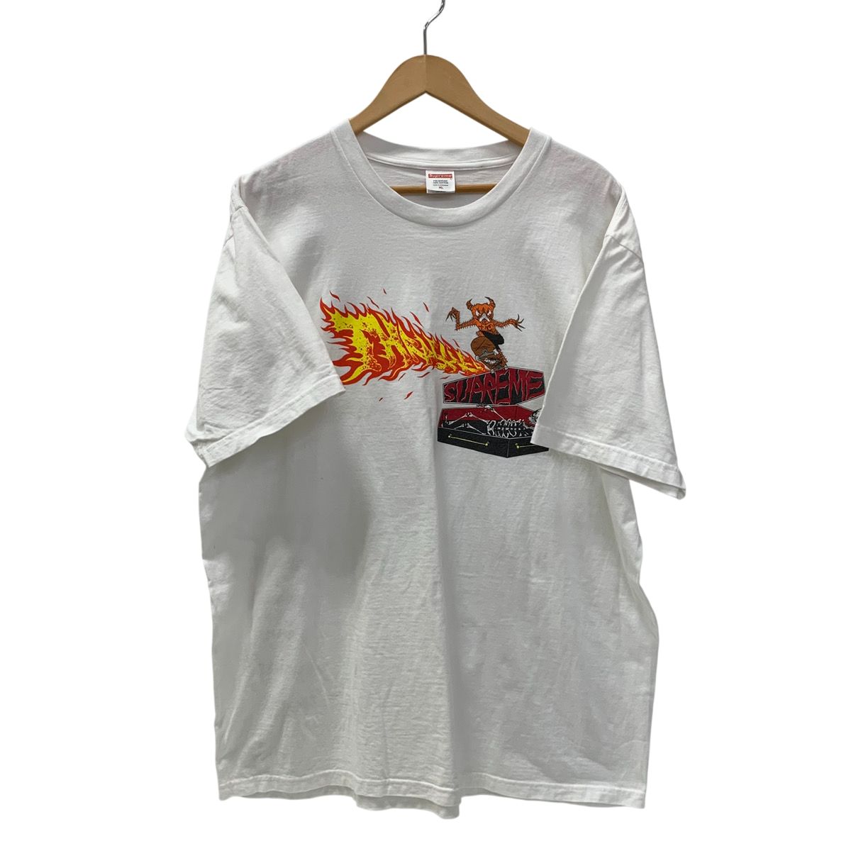 シュプリーム SUPREME 24AW Thrasher Back Tail Tee Tシャツ ホワイト 