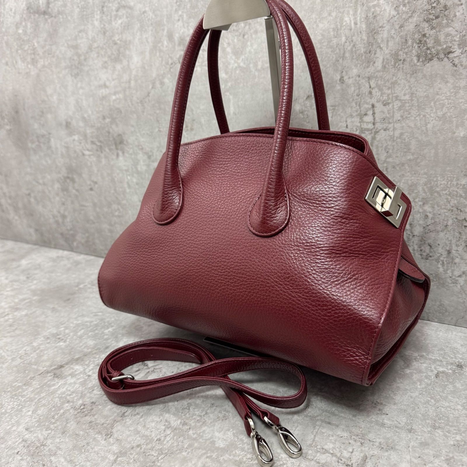 美品】傳濱野 デンハマノ Retia レティア 2way ハンドバッグ