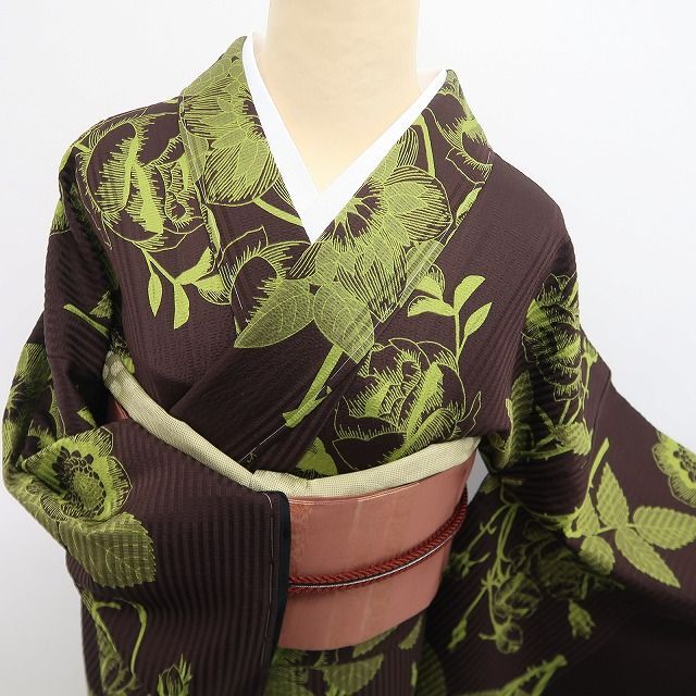❁tomihisa❁新品 斉藤上太郎 落款 お仕立て上がり品 着物 正絹 仕付け