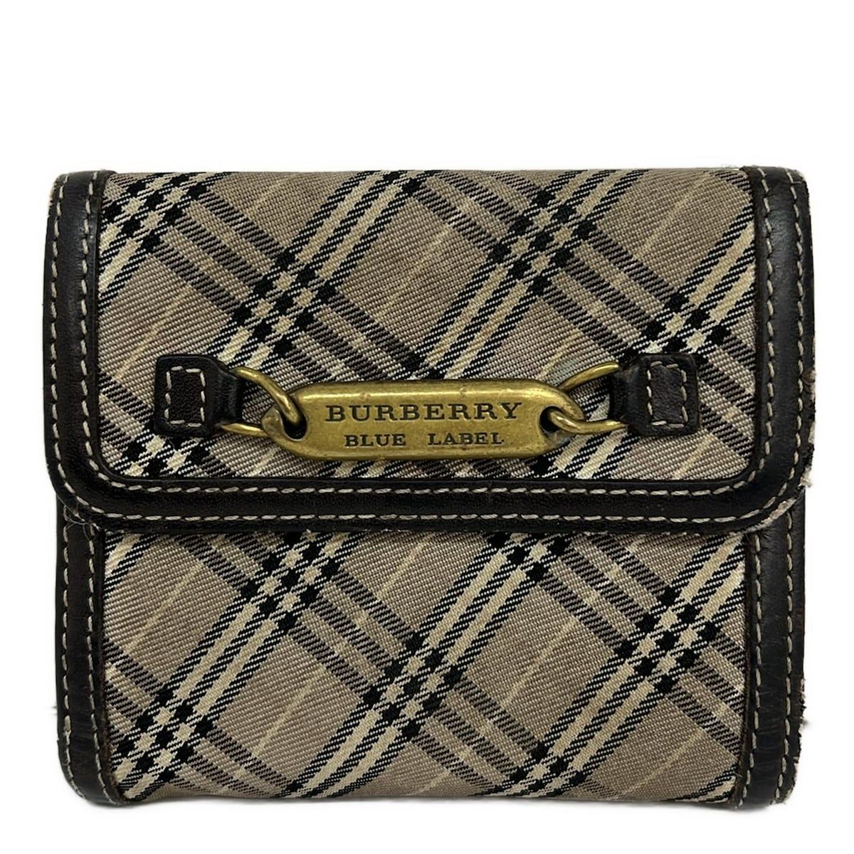 Burberry Blue Label(バーバリーブルーレーベル) 2つ折り財布 ベージュ
