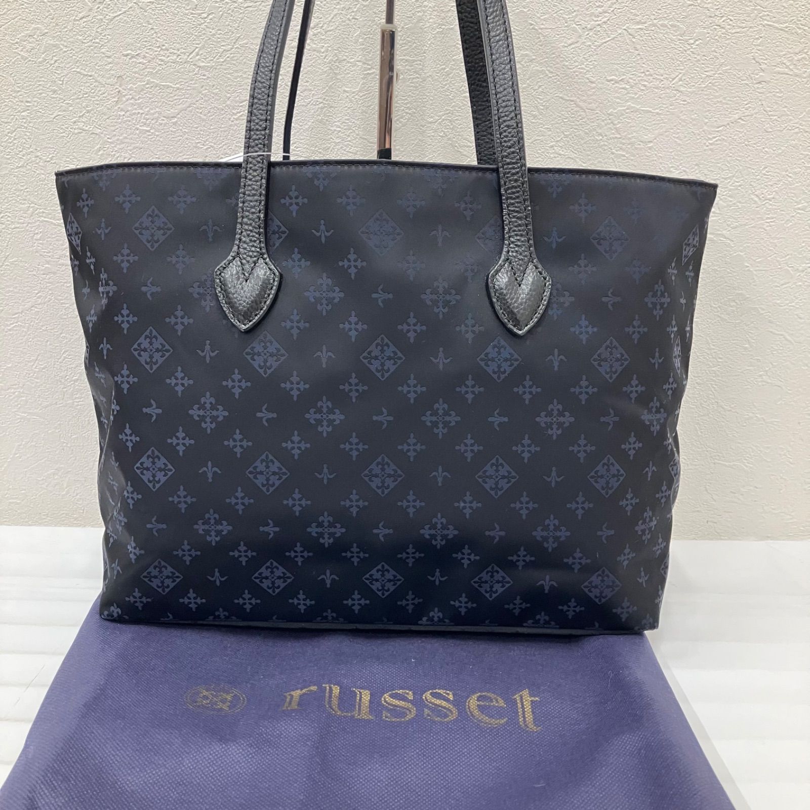 9556 russet ラシット トートバッグ ハンドバッグ ネイビー 紺 