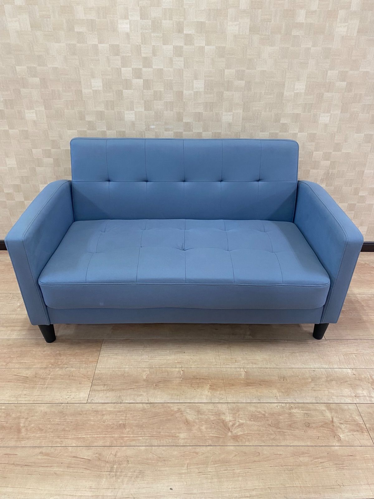 ≪タナカK様お引取り≫◇中古◇格安◇美品◇布張り◇二人掛けソファ