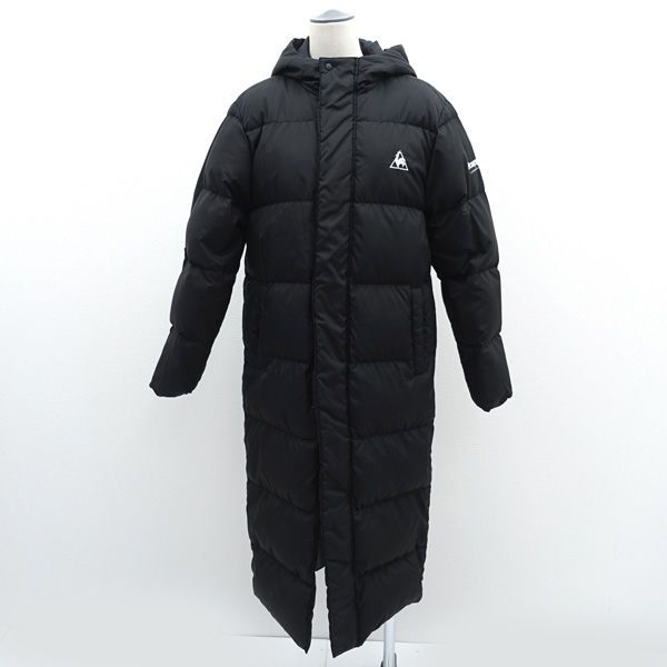 コックスポルティフ ロング ダウンコート 黒 フード取り外し可能 XL 肉厚 le coq sportif / ルコック スポルティフ ◇ロングダウンコート/フード