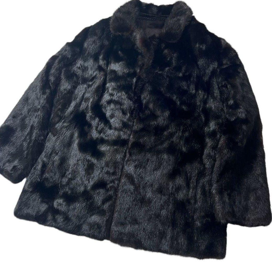 最高級品】BLACKGLAMA グラマミンク ファーコート リアルファー 本毛皮