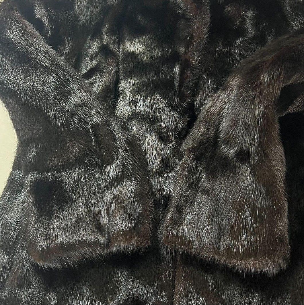 最高級品】BLACKGLAMA グラマミンク ファーコート リアルファー 本毛皮