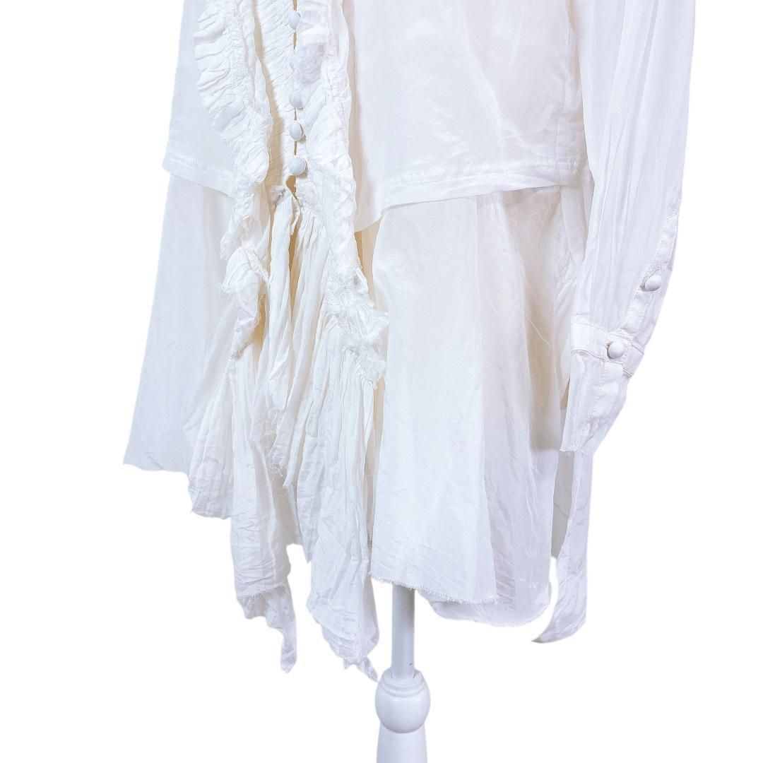 美品】kei shirahata 長袖ブラウスチュニック シルク混 F - メルカリ
