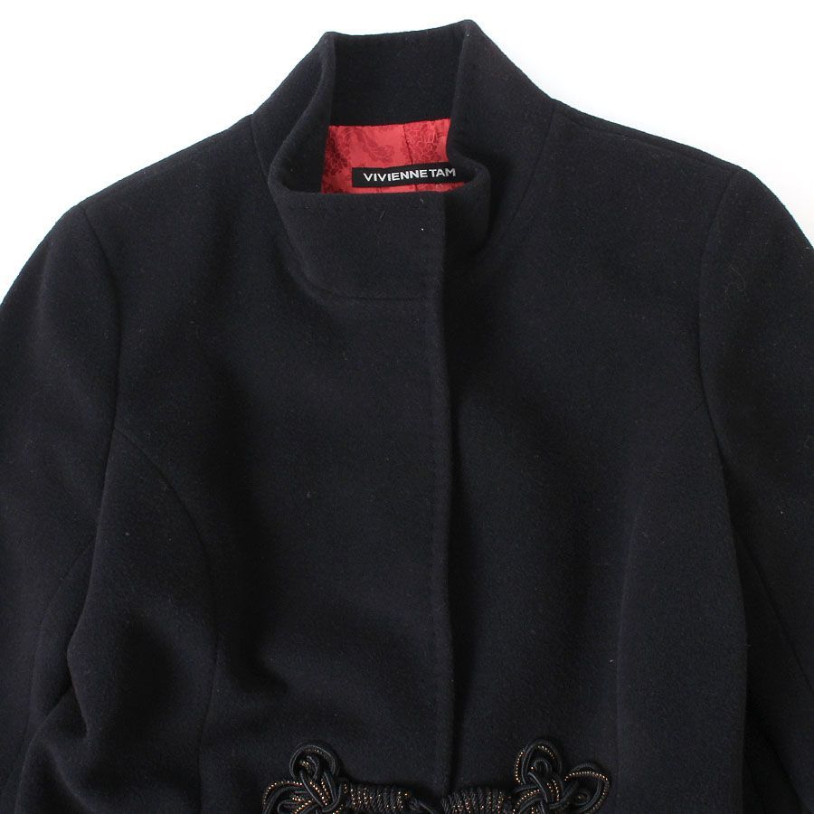 WA26369 Vivienne Tam ヴィヴィアンタム スタンドカラー ウール コート