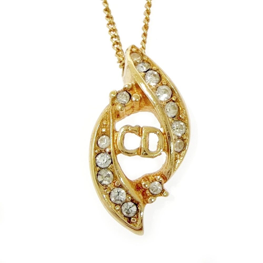 中古】Christian Dior クリスチャンディオール GP ラインストーン CD