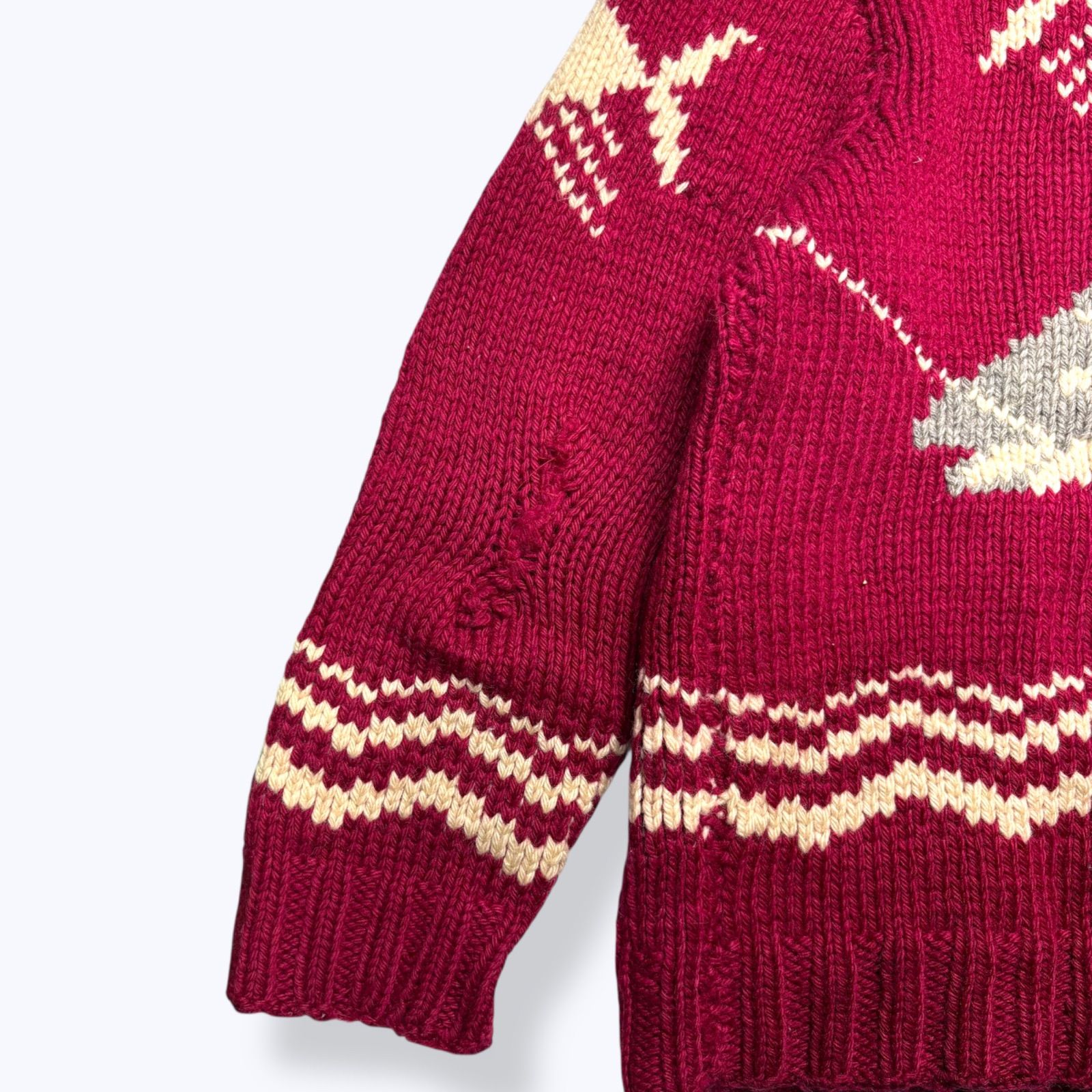 50s-60s Cowichan Knit Sweater 