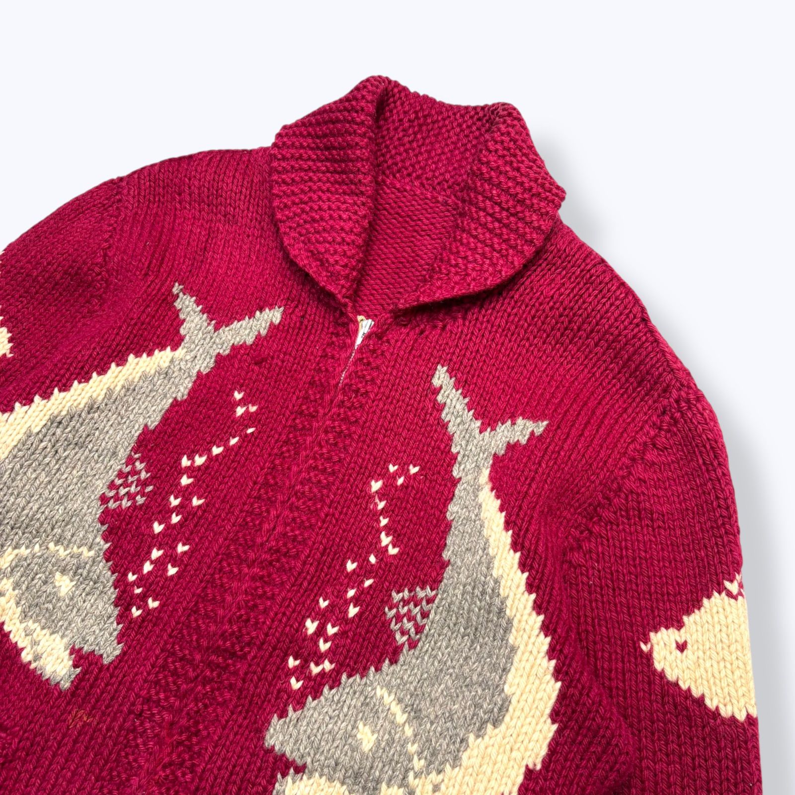 50s-60s Cowichan Knit Sweater 