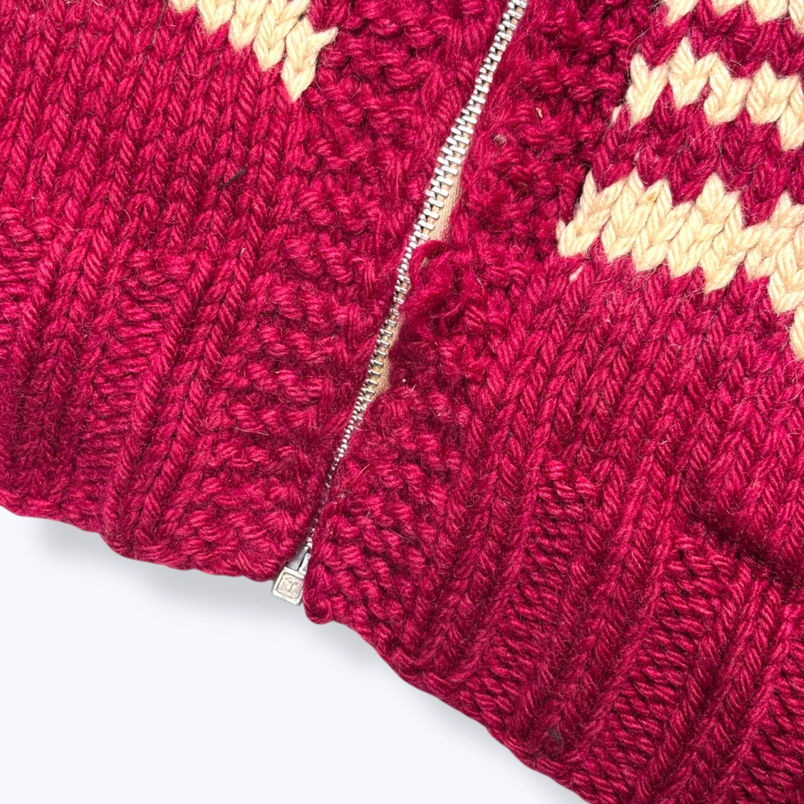 50s-60s Cowichan Knit Sweater 