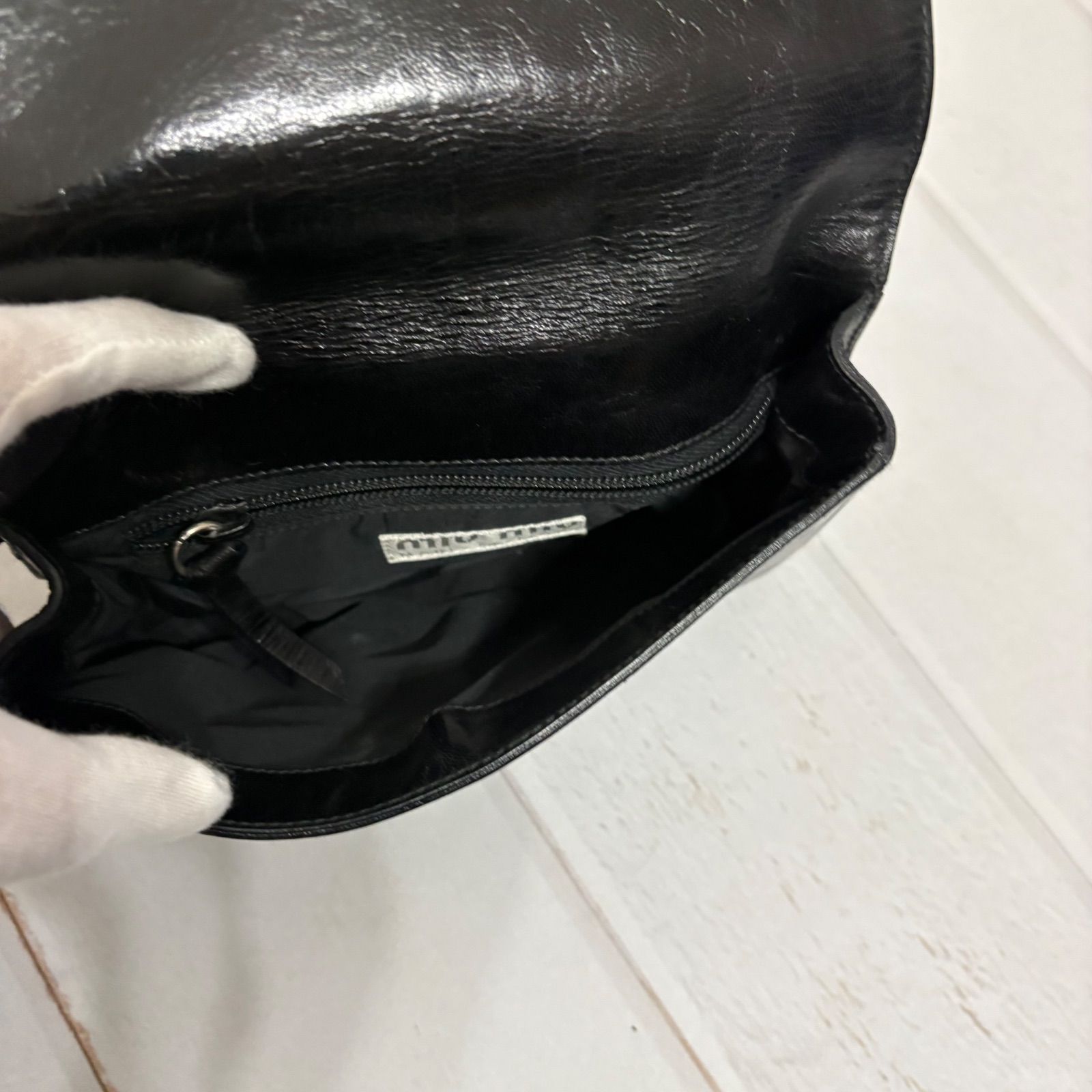 miu miu archive belt leather shoulder bag y2k ミュウミュウ
