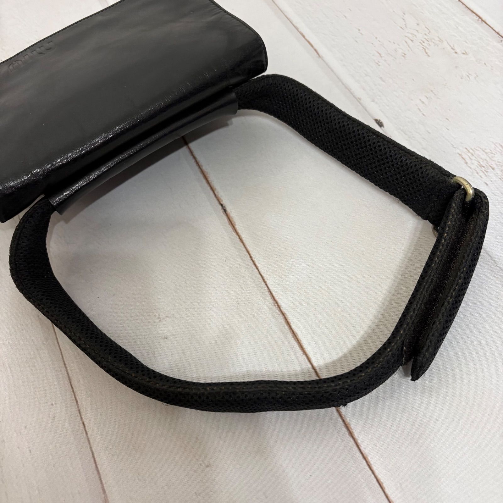 miu miu archive belt leather shoulder bag y2k ミュウミュウ