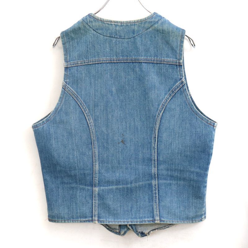 70s USA製 vintage Wrangler デニムベスト メンズ 表記Lサイズ - メルカリ