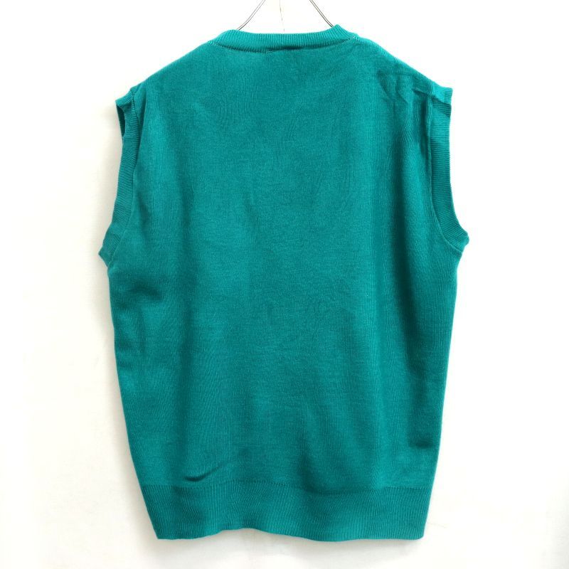 70s フランス製 vintage LACOSTE Vネック ニットベスト メンズ 表記L 