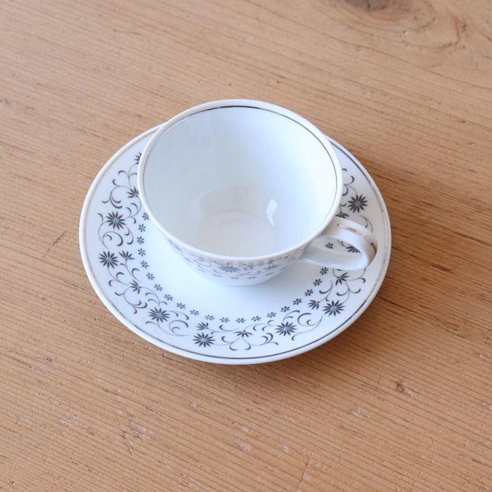 ノリタケ Silver Queen カップ&ソーサー noritake ヴィンテージ