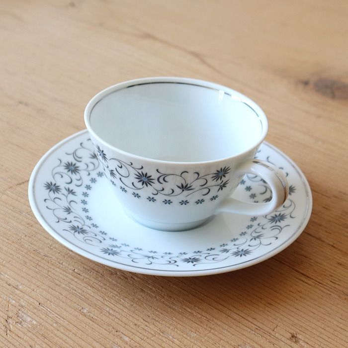ノリタケ Silver Queen カップ&ソーサー noritake ヴィンテージ