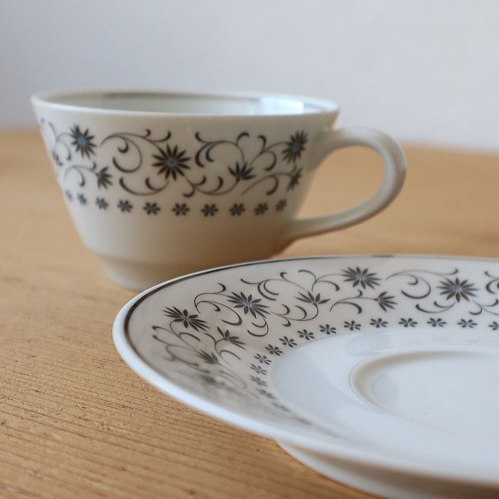 ノリタケ Silver Queen カップ&ソーサー noritake ヴィンテージ