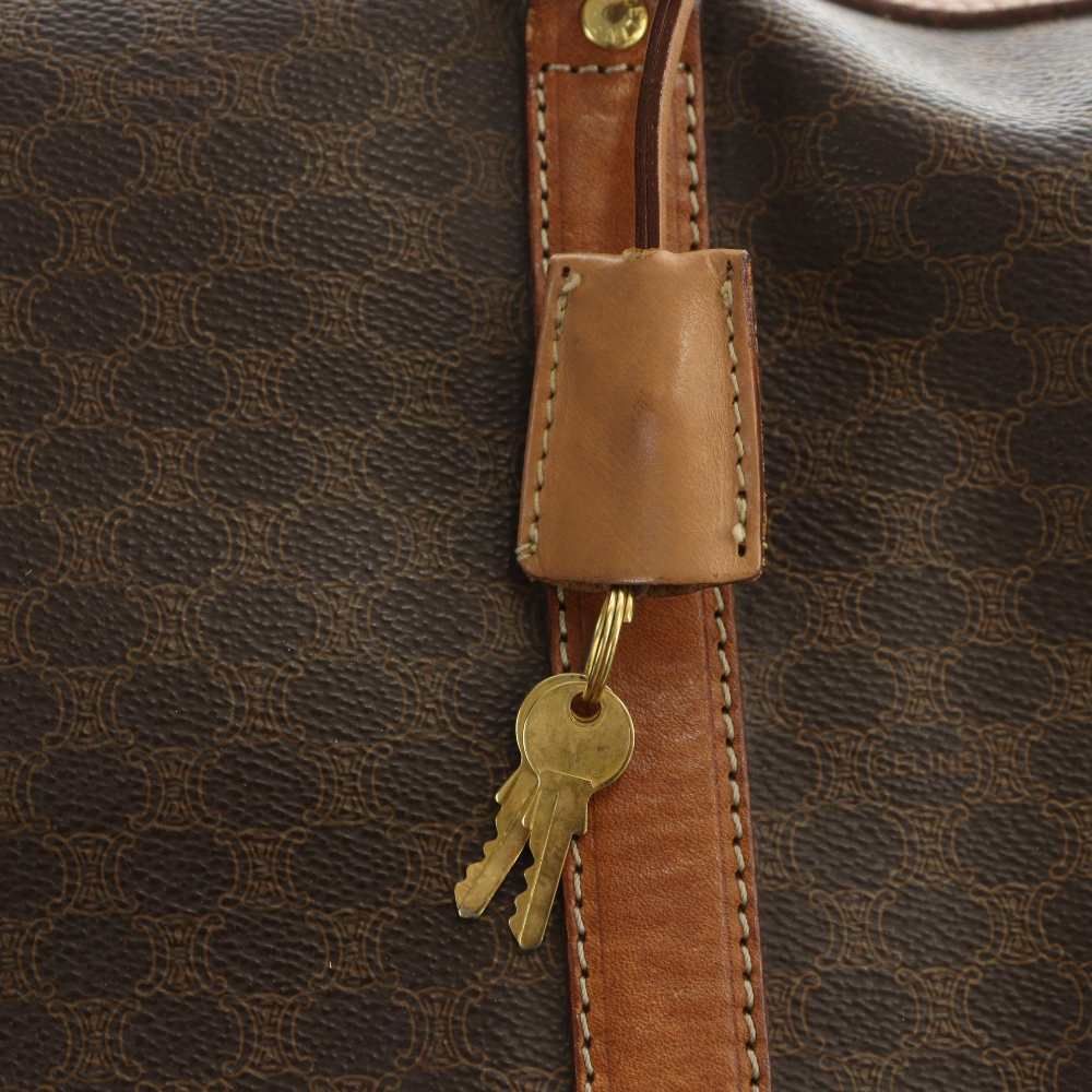 セリーヌ CELINE ヴィンテージ マカダム ミニボストンバッグ