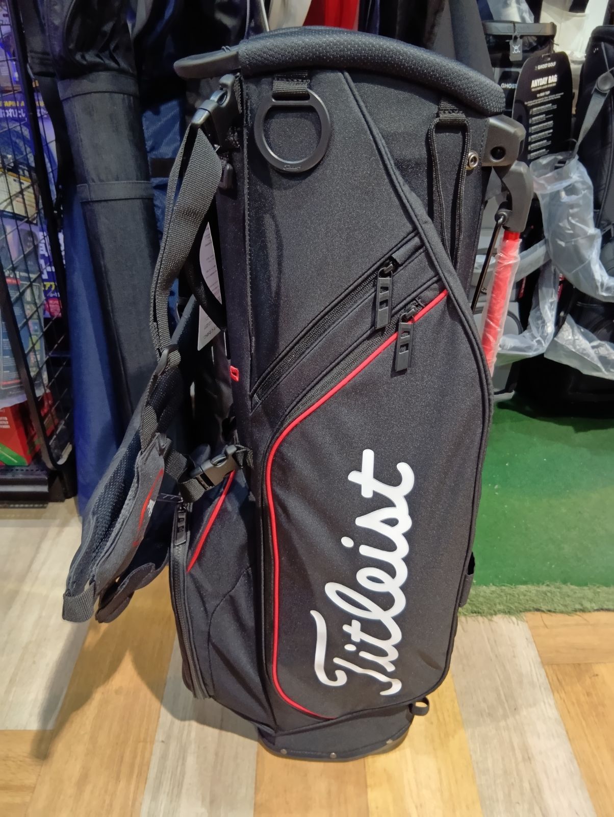 Cb 未使用品 タイトリスト Titleist Players S4 スタンドバッグ キャディバッグ TB26SX4A ブラック|レッド|ホワイト 大崎店