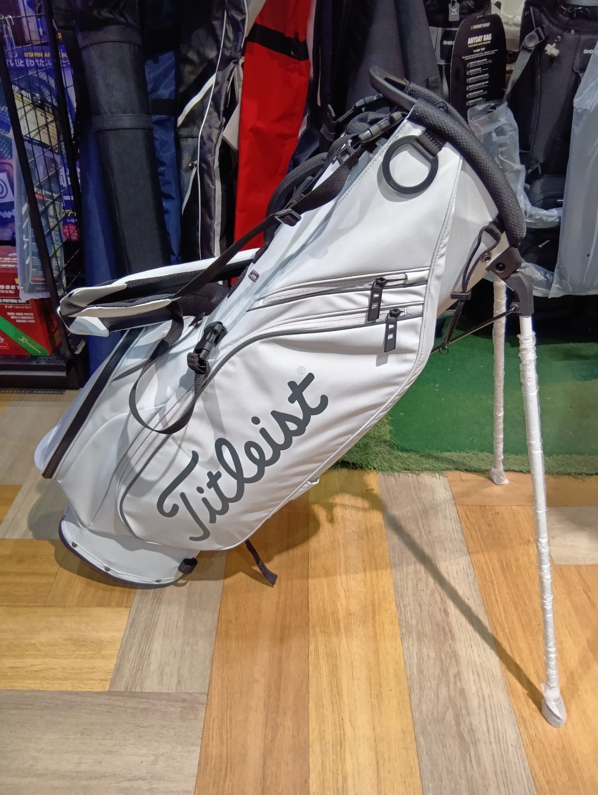  Cb 未使用品 タイトリスト Titleist Players S4 スタンドバッグ キャディバッグ TB26SX4A マーブル|チャコール|チャコール 大崎店 スパイクレス ゴルフバッグ キャディバッグ ゴルフ