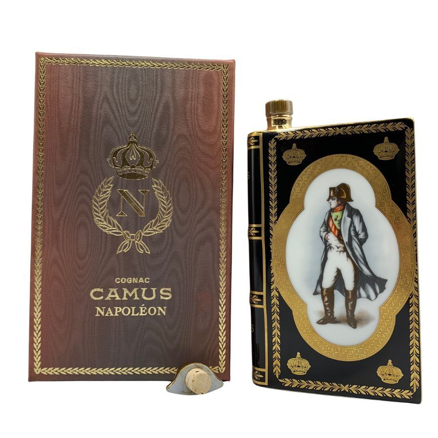 1円~CAMUS（カミュ）ナポレオン ブック 40％ 700ml 赤陶器（重量 1250g
