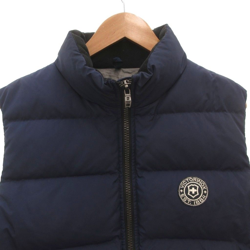 ビクトリノックス VICTORINOX ダウンベスト ジップアップ ワッペン