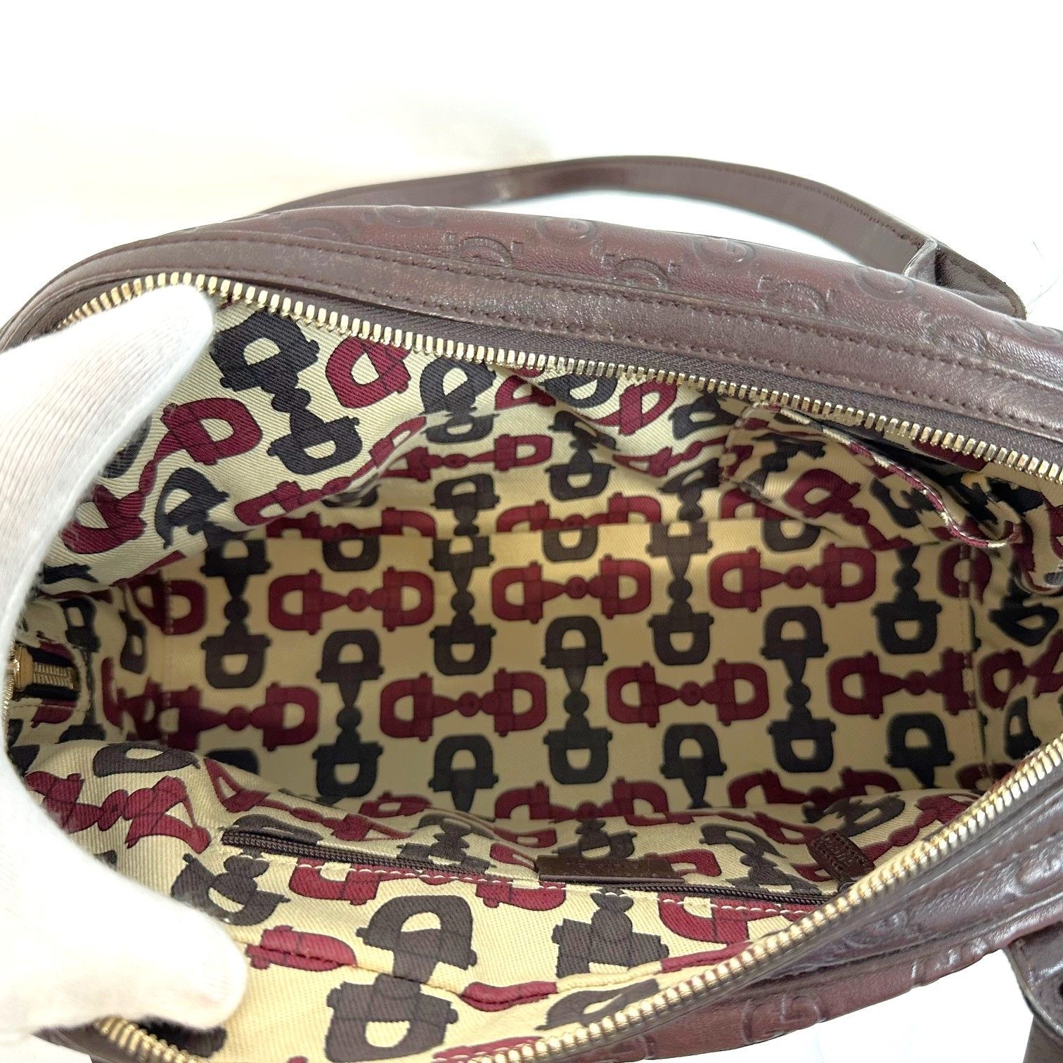 GUCCI 】グッチシマレザー GGプリンシー ハンドバッグ 161720 手提げ 