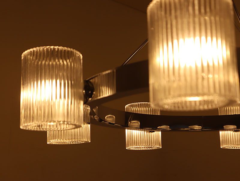 展示美品 YAMAGIWA シャンデリア FLARE（フレア） 6灯 展示美品
