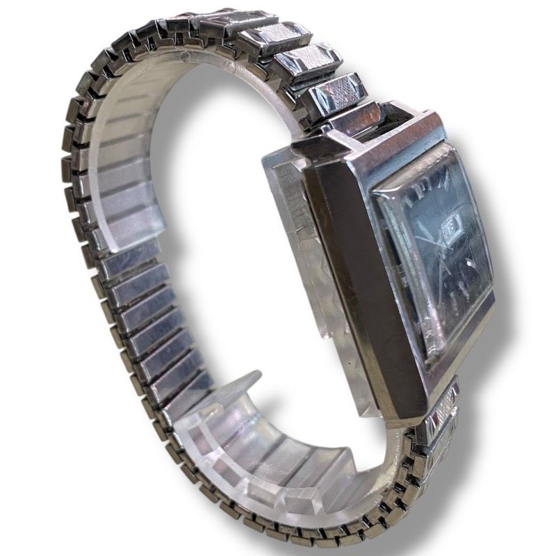  60 260204-10650-438 KT400 SEIKO セイコー5 ACTUS 6106-5440 SS デイデイト 23石 文字盤ブラック 伸縮ベルト 腕時計 稼働品 フーディー 自動巻き時計 腕時計(アナログ)