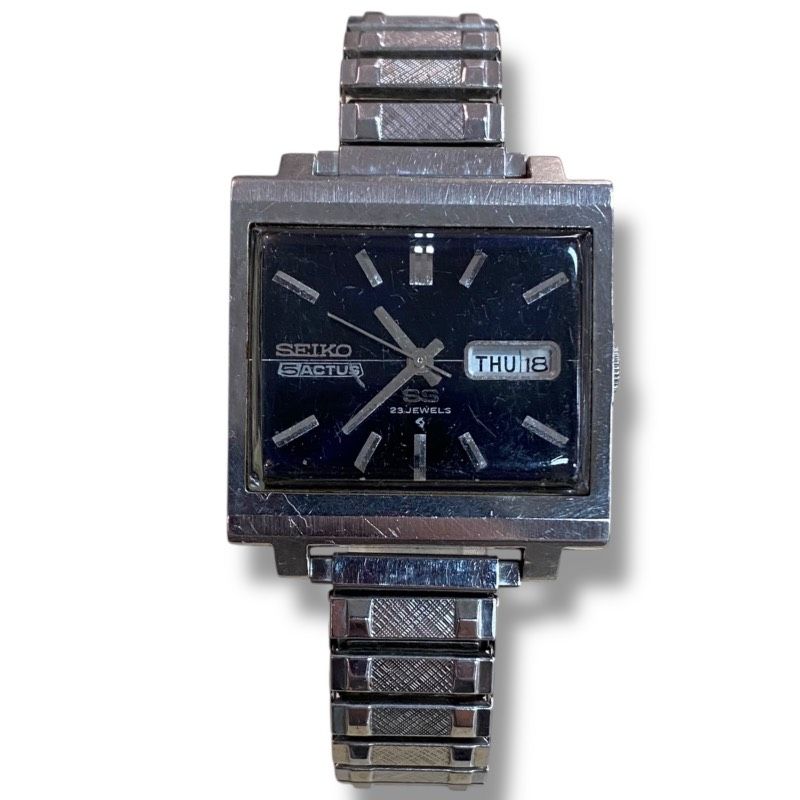 文字盤ブラック 伸縮ベルト