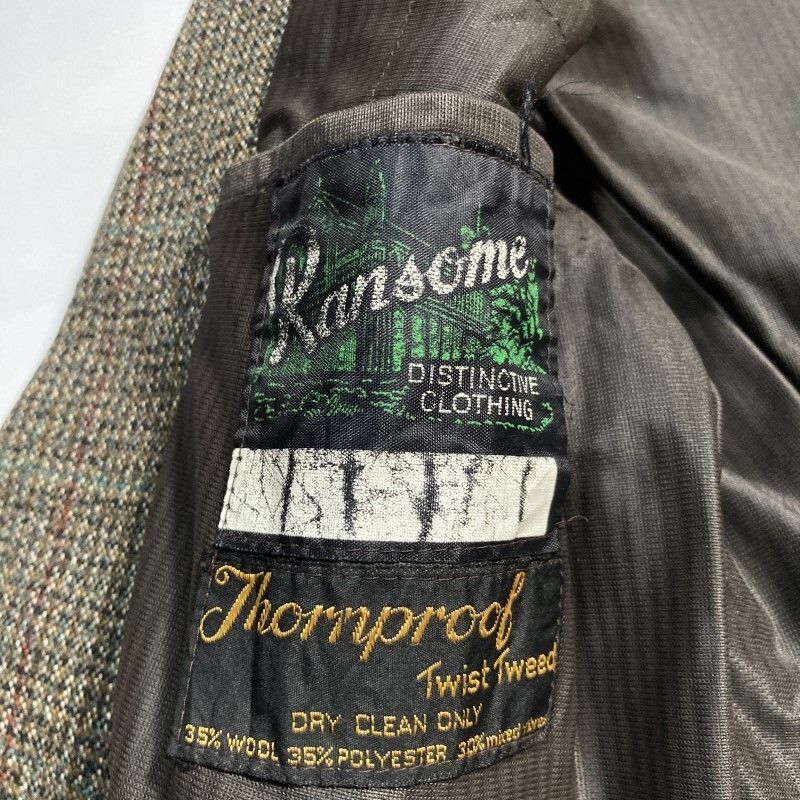 Harris Tweed×Dunn&Co☆60s vintage☆super rare☆イギリス名門☆2B