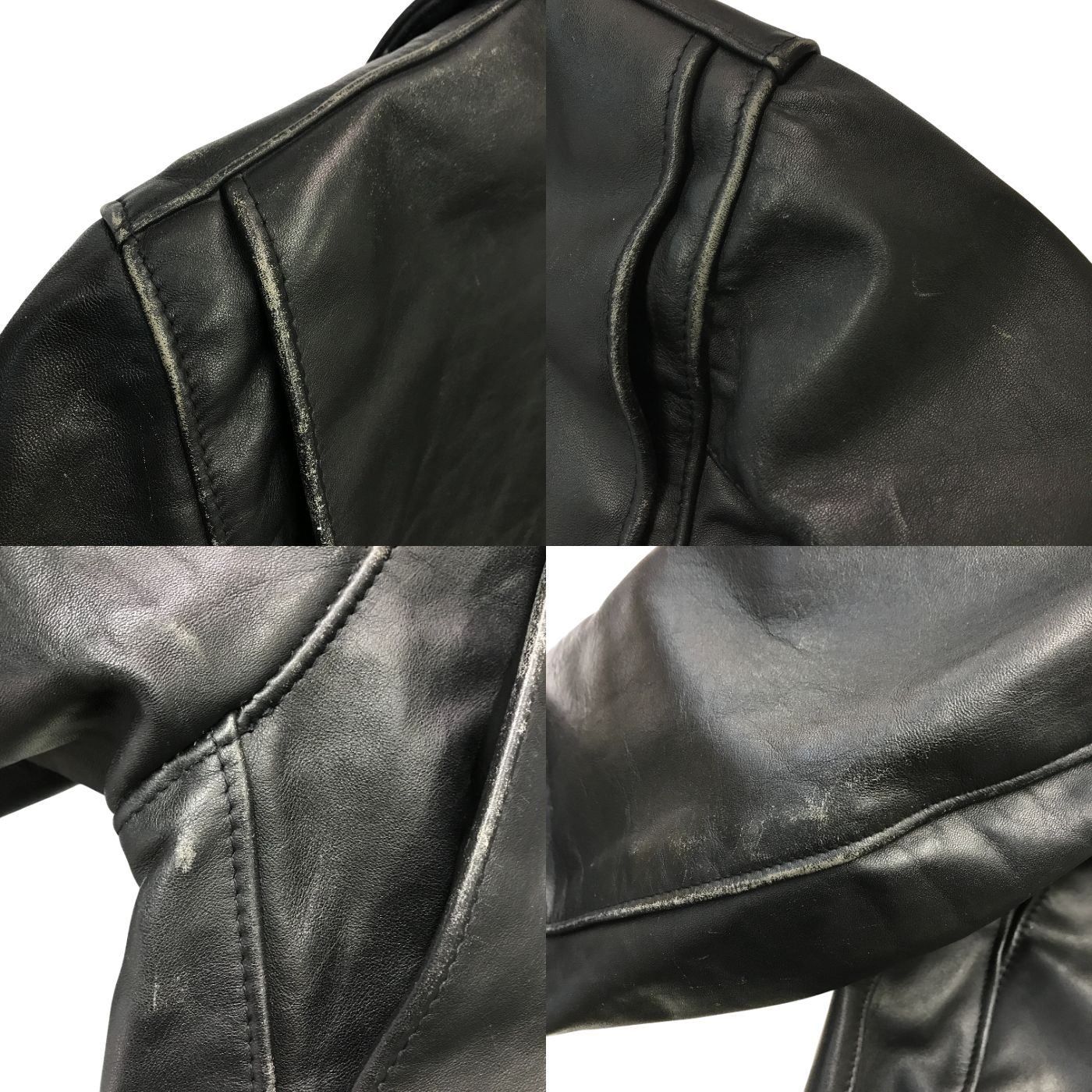 Schott ショット シングルライダースジャケット メンズ カウレザー
