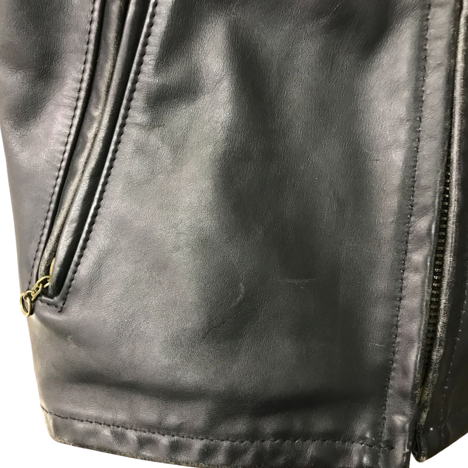 Schott ショット シングルライダースジャケット メンズ カウレザー