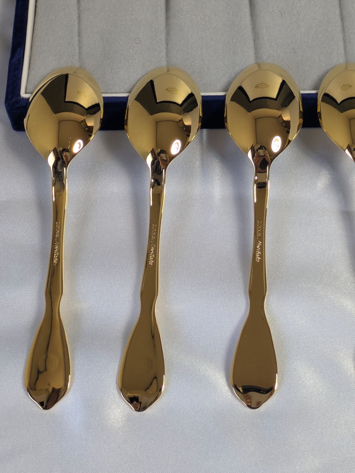 Noritake ノリタケ 金メッキ スプーン 5本セット EPNS 洋白銀器 全長