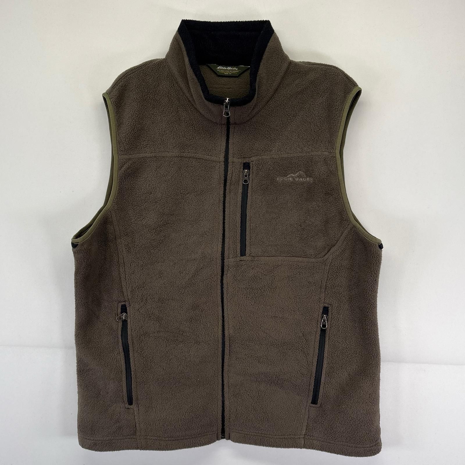 古着 エディー・バウアー Eddie Bauer ベスト フリース フルジップ 